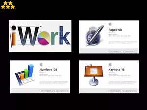 iWork '08 (Seiten, Zahlen und Keynote App) USB Full Installer für Apple Mac OS X - Bild 1 von 3