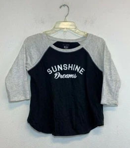 Billabong Girls' Big Sunshine Dreams Tee Off Black Size Large - - Picture 1 of 3