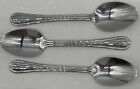 Oneida Silver Hollis Tress Place Oval Soup Spoon Lot 3 Stainless Round Tip 7"