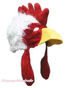 Cock Rooster Chicken Costume Warm Hat Cap Head Mask - Picture 1 of 1