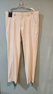 Murano Alex Fit Pants Men's 38 X 32 Flat Front Chino Slim Fit Stretch Ivory NWT - Picture 1 of 8