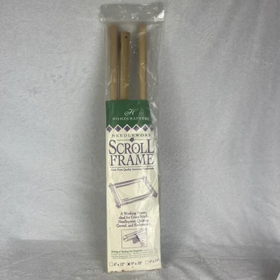 Home Crafters Needlework Scroll Frame Hardwood Complete 9" X 18" - Image 1 of 4