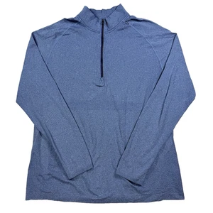 Pullover Para Hombres Lululemon Cuarto Cremallera Manga Larga Azul Talla XL Gimnasio Atlético - Imagen 1 de 9