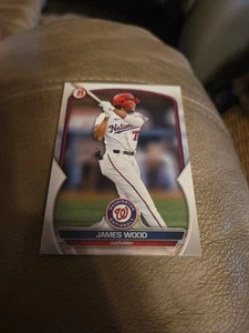 2023 Bowman Prospects #BP129 James Wood Washington Nationals - Picture 1 of 2