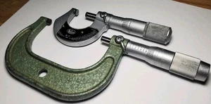 2 Micrometers; 0"-1" and 2"-3", Free Shipping - Picture 1 of 15