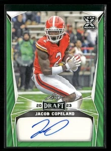 2023 Leaf Draft #BA-JC2 Jacob Copeland Autographs Green Auto RC - Picture 1 of 2