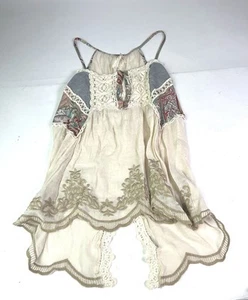 Bke Gimmicks Boho Hippie Tank locker fließend Bluse hinten offen Damen Gr. S - Bild 1 von 7