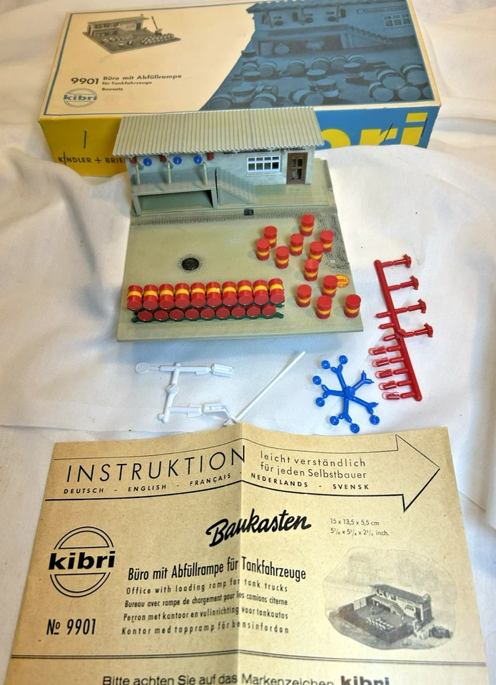 Kibri Ho Fuel Depot Building Kit 9901 Vintage  - Image 1 of 4