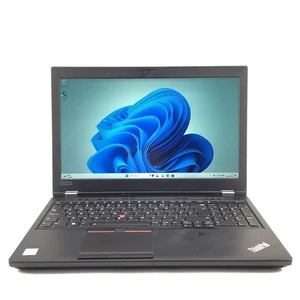 i7 Lenovo ThinkPad Laptop P52 i7-8850H 16GB RAM 512GB SSD 15.6" 1920p Windows 11 - Picture 1 of 10