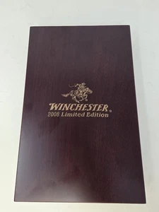 Winchester 2008 Limited Edition Wood Inlay Stainless Steel Knife Set Collector - Picture 1 of 3