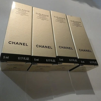 Máscara de sublimação 4 amostras da CHANEL 0,17 OZ. Novo! - Imagem 1 de 4