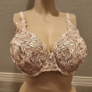 Playtex Secrets Bra 42C Nude Lace Underwire Unlined 4302 - Picture 1 of 3