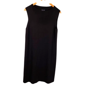 Eileen Fisher Damen 100% Wolle leises Luxus minimalistisches Karriere Kleid braun Gr. S - Bild 1 von 10