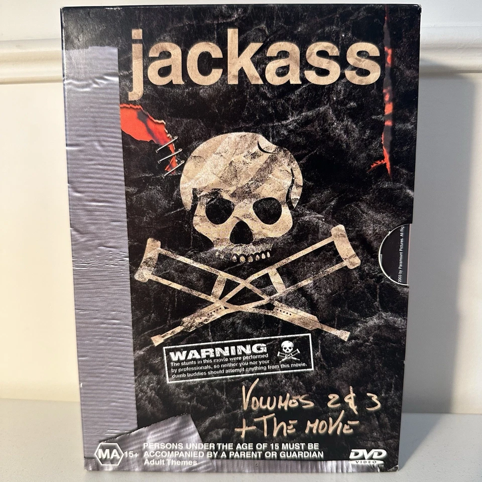 Jackass Box Set volúmenes 2 y 3 + La película Johnny Knoxville Bam Margera película TV Foto 1 de 4