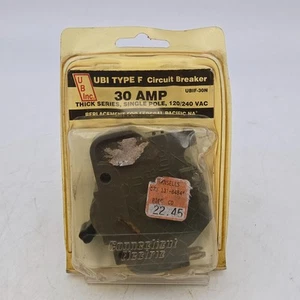Connecticut Electric UBI Type F Circuit Breaker 30 Amp UBIF-30N NEW IN BOX - Picture 1 of 9