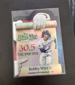 2025 Topps Holiday Making The Nice List #MNL-21 Bobby Witt Jr. KC Royals - Bild 1 von 2