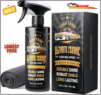 BRANDED Carceracot Ceramic Coating for Cars (16 oz.), Unmatched Shine Nano Car Wax...