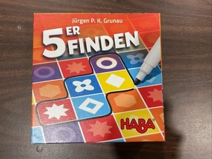 BRAND NEW! HABA 5ER FINDEN TRICKY SHAPE SEARCH FAMILY GAME AGES 7+ JURGEN GRUNAU - Picture 1 of 2