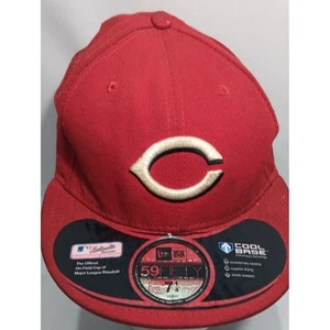 New Era Cincinnati Reds MLB Baseball Cap 59FIFTY Red Fitted Hat Size 7 1/4 - Picture 1 of 6