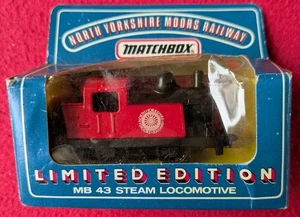 Matchbox North Yorkshire Moors Railway MB 43 locomotora de vapor tren fundido a presión juguete - Imagen 1 de 6