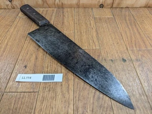 BESCHÄDIGTES Japanisches Koch Küchenmesser SANTOKU Vintage SCHWER JPN 274/415mm LL114 - Bild 1 von 18