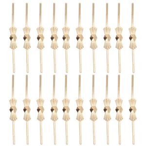 200 Pcs Fastening Crystals Clips Chandelier Replacement Bow Tie Connectors - Picture 1 of 12