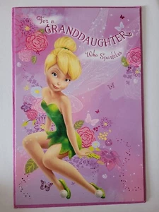 Disney Tinkerbell Birthday Card - Granddaughter - Picture 1 of 1