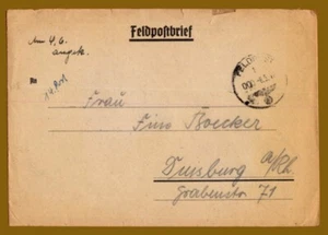 #33869 Germania 5.5.1942 Seconda Guerra Mondiale Wermacht. Posta militare da campo 01652D [copertina+lettera] - Foto 1 di 1