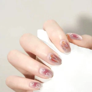 Selbstklebende Kunstnägel Press On Nails fertig zum Aufkleben 3D Aurora 24stk. - Imagen 1 de 3