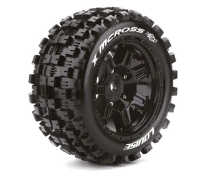 X-MCross MFT-Reifen soft auf Felge schwarz 24mm (2) LOUISE TRX X-Maxx - Bild 1 von 1