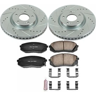 PowerStop Disc Brake Kit - Front - Fits Hyundai Sonata 2015, Hyundai Tucson 2015 Foto 1 de 4