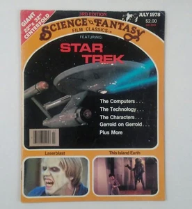 STAR TREK Vintage Magazine Science Fiction Fantasy Film Classics July 1978  - Picture 1 of 12