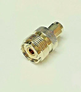 CEA-7828 RF antenna adapter: SMA male plug to SO-239 UHF female socket fits HT - Picture 1 of 4