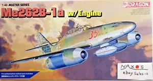 DRAGON MODELS 1:48 Messerschmitt Me 262B-1a w/Engine & Cartograf Decals No.5512 - Picture 1 of 24