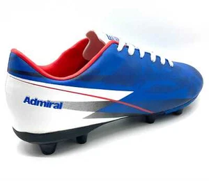 ADMIRAL Football Boots - Pulz Gordon - White Blue Mix - Picture 1 of 7