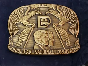 1984 Republican National Convention Belt Buckle Limited Edition - Picture 1 of 2