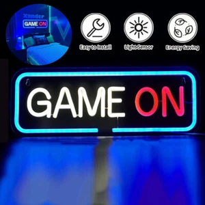 Game on Neon Schild Led Neon Licht für Wanddekoration Cool Spiel Neon Schilder - Bild 1 von 13