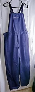 SALISBURY Pro Work Wear 11 CAL/CM Navy Blue Industrial Hip Hop BIB Overalls Sz M - Picture 1 of 8