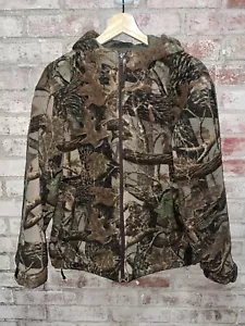 Cabela’s Fleece Camouflage Camo Hooded Jacket Full Zip Youth Kids XL Regular - Picture 1 of 4