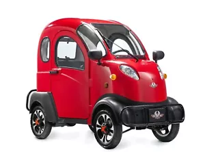 E-CAR V-MAX 40 2.5kW Vier Rad 45 Km/h 72V 58AH Vollkabine Senioren Transporter - Bild 1 von 7