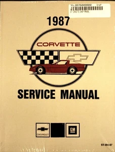 1987 CORVETTE SHOP SERVICE REPAIR MANUAL ENGINE DRIVE TRAIN CHASSIS & MORE - Imagen 1 de 1