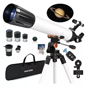 700mm Astronomical Telescope 525X with Phone Adapter for Beginner Moon Watching - Picture 1 of 11
