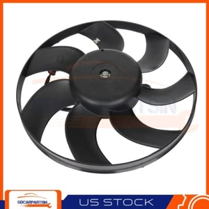Condenser Cooling Fan For 2005-2014 Volkswagen Jetta Golf 12V Plastic Right Side - Picture 1 of 12