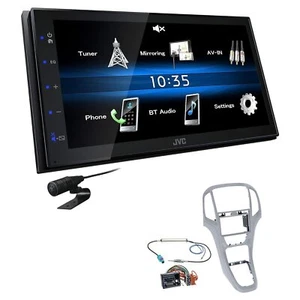 JVC Autoradio Touchscreen Bluetooth USB für Opel Astra J ab 2009 platin - Bild 1 von 5