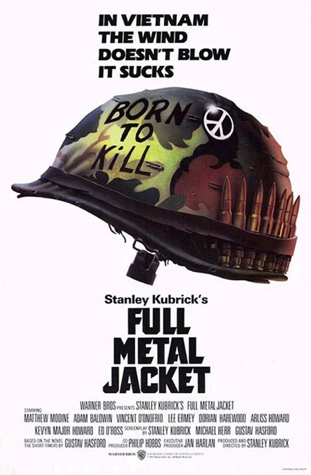 Full Metal Jacket (1987) Movie Poster, Reproduction, SS, Unused, NM, Rolled
