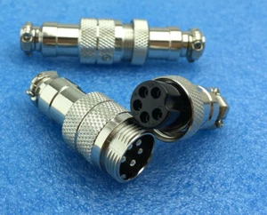 10 set GX16 5 Pin Male & Female Circular Connector Aviation Socket Plug Equipmen - Picture 1 of 5