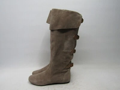 Botas de moda DV Dolce Vita para mujer talla 6 M marrón gamuza hebilla hasta la rodilla Foto 1 de 4