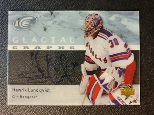 2007-08 Upper Deck Ice Glacial Graphs #GGHL Henrik Lundqvist - Bild 1 von 2