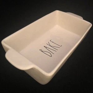 Rae Dunn 2017 LL BAKE Baking Dish Original Dimples Designed in Berkley Calif USA - Picture 1 of 6