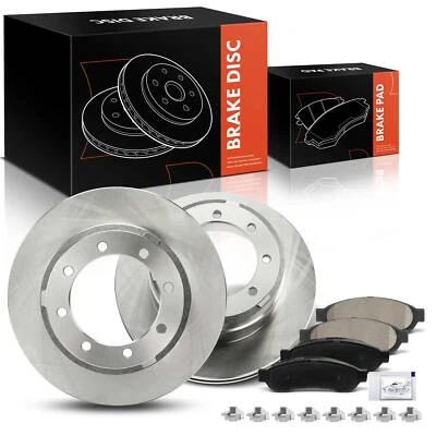 6x Rear Side Disc Rotors & Ceramic Brake Pad for Ford F-350 Super Duty 2005-2012 - Imagem 1 de 4